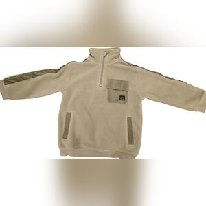 Mayoral zippered velour sage pullover size 3T